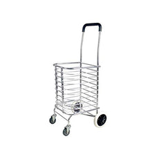 Load image into Gallery viewer, Can Climb The Stairs Shopping Cart Folding Hand Cart Shopping Cart Home Pull Trailer (Color : A)
