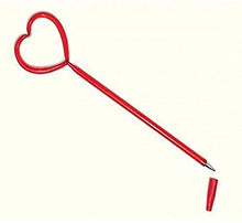 Load image into Gallery viewer, amscan Valentine Red Plastic Heart Pen | Party Favor
