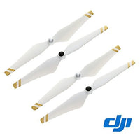 2 Pairs Genuine DJI 9450 Self-tightening Propellers for Phantom 3 Pro, Adv (Gold Stripes)