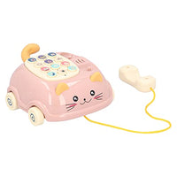 Leftwei Telephone Toy, Reliable Chatter Telephone Lovely Stable for Cultivate Social Skills for Cultivate Children's Early Language
