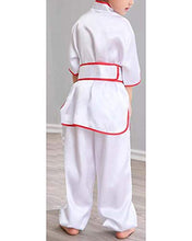 Load image into Gallery viewer, Koala Superstore Children Boys Chinese Traditional Martial Arts Uniform Outfit Costume Stage Performance Clothing-White, Height 115-125cm
