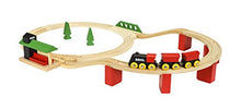Load image into Gallery viewer, BRIO World  33424 - Classic Deluxe Railway Set - 25 Piece Wood Train Set with Accessories and Wooden Tracks for Kids Ages 2 and Up
