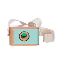 Load image into Gallery viewer, Manhattan Toy Natural Historian Wooden Camera Pretend Time Play with Clear, Green &amp; Kaleidoscope Lenses
