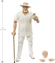 Load image into Gallery viewer, Jurassic World Amber Collection John Hammond 6-in Action Figure, Swappable Hands &amp; Head, Cane &amp; Hatching Dinosaur Egg Accessories, Collectible Gift for 8 Years Old &amp; Up
