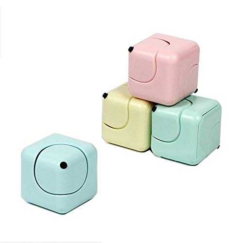 Candora. New Square Cube Spinner Finger Fidget Gyro Desk EDC Decompression Toys (Set of 4 Pcs)