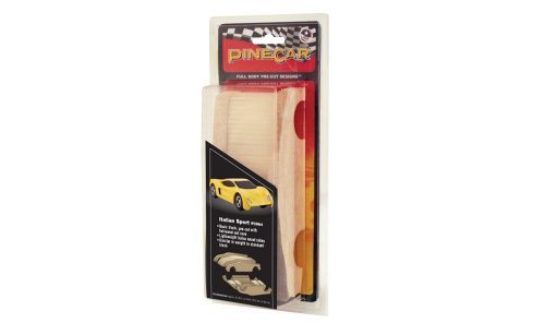 Pinecar Full Body Pre-Cut Designs Italian Sports Car PINP3964 by Pinecar