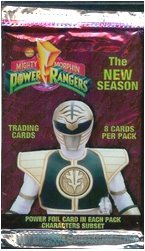 Power Rangers Mighty Morphin The New Season Trading Card Pack - 8 cards per pack