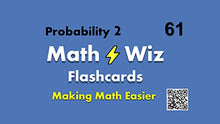 Load image into Gallery viewer, Math Wiz Flashcards Deck 61 Probability 2
