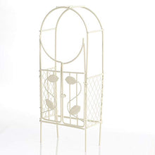 Load image into Gallery viewer, Factory Direct Craft Miniature Cream Iron Arch Gate
