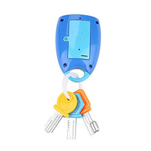 Load image into Gallery viewer, Pssopp Musical Car Key Toy Colorful Baby Smart Remote Key Toys Sound and Lights Toddlers Kids Toys for Travel Fun and Educational(Blue)
