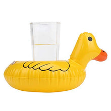 Load image into Gallery viewer, Anixl Cute Yellow Duck Floating Inflatable Drink Can Bath Toy Holder Classic Bath
