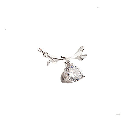 Goddness Bar Sterling Simple Silver Korean Necklace #17