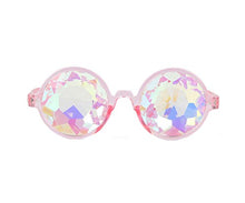 Load image into Gallery viewer, Premium Kaleidoscope Cosplay Goggles Best Rave Diffraction Crystal Lenses Pink
