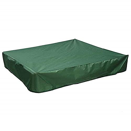 Sandbox Cover with Drawstring, Square Dustproof Protection Beach Sandbox Canopy, Oxford Waterproof Sandpit Pool Cover