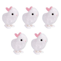 Amosfun Wind Up Toys Wind Up Easter Chicks Easter Rabbit Animals Clockwork Toy Educational Funny Toys for Toddlers Easter Party Favors Gifts 5pcs