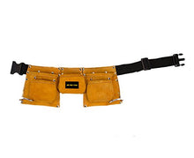 Load image into Gallery viewer, Big Mo&#39;s Toys Tool Belt - Kids Brown Faux Suede Pretend Play Belt for Tools with Adjustable Strap
