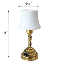 Load image into Gallery viewer, Miniature Dollhouse Table Lamp - LED Mini Lamp for Dolls House Furniture - Functional - 1/12 Scale (Table Lamp 2)
