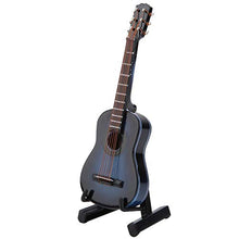 Load image into Gallery viewer, Shanbor Miniature Wooden Guitar Model Display,Mini Musical Ornaments Guitar Craft for Home Decoration and Birthday Gift(01-Blue)
