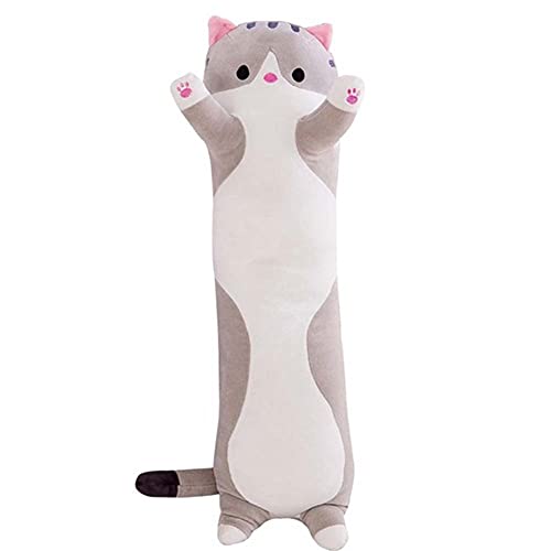 TPEIORF Cute and Soft Long cat Pillow, Plush Toy Pillow, Cute Fluffy Plush Stuffing, Cute Kitten Body Pillow Gift, The Best Gift for Children's Girlfriends