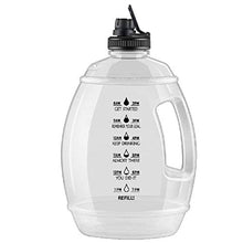Load image into Gallery viewer, Gallon Water Bottle Fitness Workout Drink Large Capacity 1 Gallon/3.78L Large Water Bottle Durable &amp; Leakproof Sport
