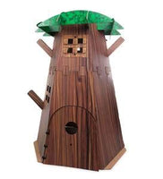 HearthSong Big Indoor Tree Fort Build-A-Fort Kit with Four Working Windows and Door, 7'H x 58