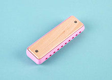 Load image into Gallery viewer, Hape Blues Harmonica | 10 Hole Wooden Musical Instrument Toy for Kids, Pink (E8918)
