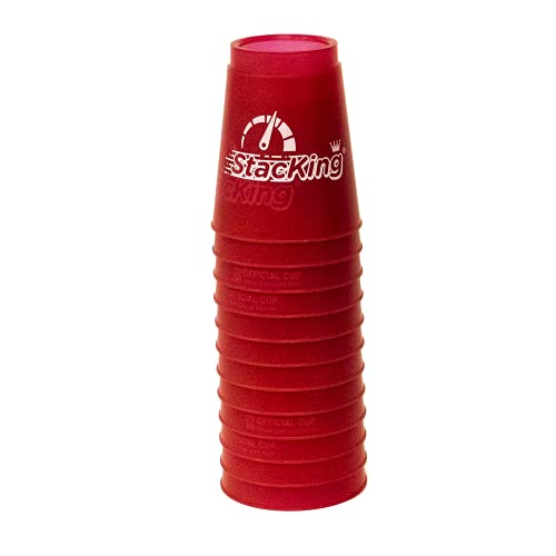 Stacking Korea Flash Stacking Cup Clear Red 12 cups, Can use all of ages, Cup selected by Australian national team
