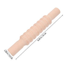 Load image into Gallery viewer, NUOBESTY Clay Modeling Roller DIY Handmade Craft Plasticine Clay Rolling Pin Wooden Handle Pottery Tool Plasticine Supplies for Children Kids Stripe
