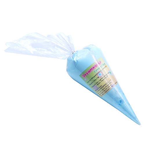MODOH Simulation Fake Whipped Cream Clay with Piping Nozzles Tips (Light Blue)