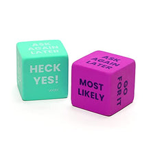 Load image into Gallery viewer, Yoobi | Eraser 2pk Fortune Dice | Fun Phrase on Sides | Smudge-Free | Latex Free, PVC Free, FSC Certified Packaging | 1 x 1 x 1
