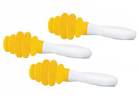 Pack of 3 Canary Sticks (5in; Yellow; Age 3+) - fully sanitizable