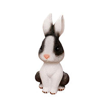BESPORTBLE Easter Rabbit Miniature Kids Rabbit Money Box Bunny Piggy Bank Bunny Figurine Rabbit Fairy Garden Miniature Figurines (Black)