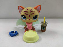 Load image into Gallery viewer, Littlest Pet Shop LPS#2118 Yellow Short Hair Cat w/5pcs Accessories Toy
