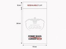 Load image into Gallery viewer, Ultimate Guard Comic Bags Resealable Thick Current Cards
