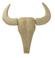 dcopatch Mache Large Buffalo Trophy Head, 9.5x46x52 cm - Brown
