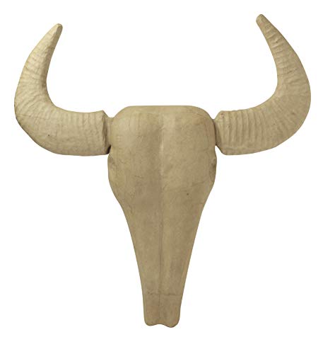 dcopatch Mache Large Buffalo Trophy Head, 9.5x46x52 cm - Brown