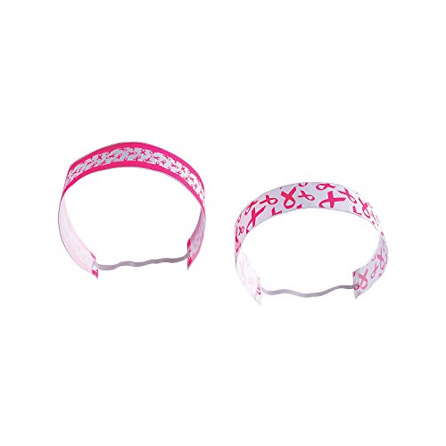Fun Express Pink Ribbon Nonslip Headband - Apparel Accessories - 6 Pieces