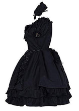 Load image into Gallery viewer, Women Girls Classic Vintage Gothic Summer Lolita Dress Bowknot Anime Party Cosplay Costume
