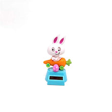 Load image into Gallery viewer, Rivetino Solar Power Kits Solar Energy Creative Swing Car Rabbit Radish Shaking Head Doll Car Decoration Solar Powered Dancing Animal Doll Swing Animated
