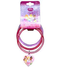 Load image into Gallery viewer, Princess Glitter Bangle 3ct W-Charm [Contains 8 Manufacturer Retail Unit(s) Per SKU# P3GB
