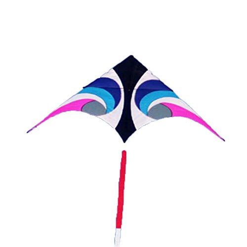 GOOD FOR EYE HEALTH. Gazing at the blue sky flying Amazing Large Triangle Kite,Colorful Life Kite for Kids & Adults,String Line Toys Easy To Fly Kites with Colorful Colors Tail Good Kites for Kids and