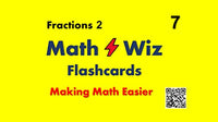 Math Wiz Flashcards Deck 7 Fractions 2