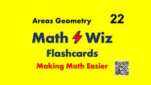Load image into Gallery viewer, Math Wiz Flashcards Deck 22 Areas Geometry

