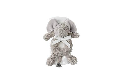 Mud Pie Ring Rattle and Lovey Set (Ivory Elephant)