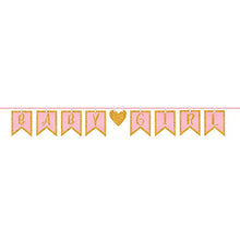 Load image into Gallery viewer, &quot;Baby Girl&quot;, Clothespin Letter Banner, For Baby Shower 12&#39; x 6.4&quot;
