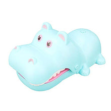 Load image into Gallery viewer, Pssopp Hippo Bite Finger Toy Practical Jokes Hippo Mouth Bite Finger Game Interactive Kids Family Toys Bite Finger Board Game Kids Toys(Blue)
