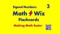 Math Wiz Flashcards Deck 3 Signed Numbers