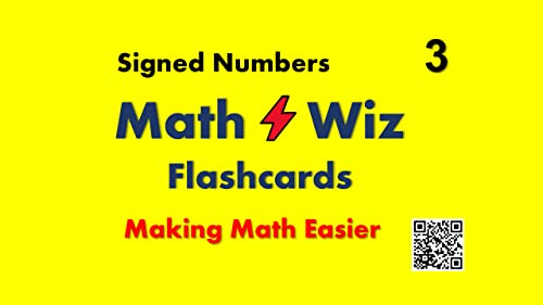 Math Wiz Flashcards Deck 3 Signed Numbers