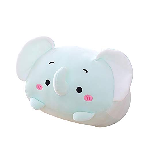 AIXINI 23.6 inch Cute Elephant Plush Stuffed Animal Cylindrical Body Pillow,Super Soft Cartoon Hugging Toy Gifts for Bedding, Kids Sleeping Kawaii Pillow