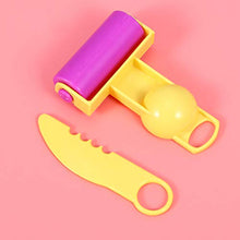 Load image into Gallery viewer, NUOBESTY Kids Cutters Molds Plasticine Mould Clay Dough Cutters Molds Clay Dough Tools with Knife Roller for Toddler Children (Random Style)
